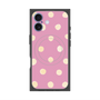 プレミアムスクエアケース with MagSafe［ 水彩ドット・レトロカラー - Pink ］