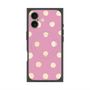 プレミアムスクエアケース with MagSafe［ 水彩ドット・レトロカラー - Pink ］