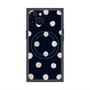 プレミアムスクエアケース with MagSafe［ 水彩ドット・レトロカラー - Navy ］