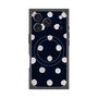 プレミアムスクエアケース with MagSafe［ 水彩ドット・レトロカラー - Navy ］