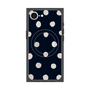 プレミアムスクエアケース with MagSafe［ 水彩ドット・レトロカラー - Navy ］