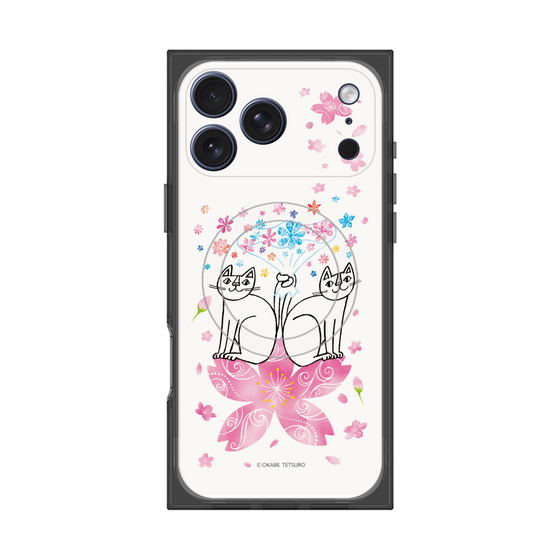 プレミアムスクエアケース with MagSafe［ おかべてつろう - きみに花束を ］