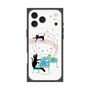 プレミアムスクエアケース with MagSafe［ おかべてつろう - 黒猫クロのとおりみち ］