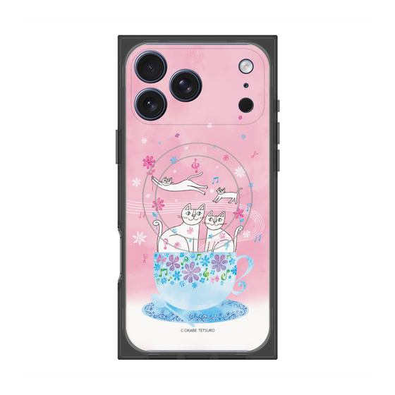 プレミアムスクエアケース with MagSafe［ おかべてつろう - きみとのあたたかい時間 ］