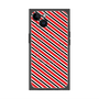 プレミアムスクエアケース with MagSafe［ Small Stripe - Red × Black ］