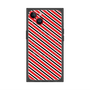 プレミアムスクエアケース with MagSafe［ Small Stripe - Red × Black ］
