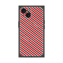 プレミアムスクエアケース with MagSafe［ Small Stripe - Red × Black ］