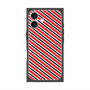 プレミアムスクエアケース with MagSafe［ Small Stripe - Red × Black ］