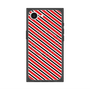 プレミアムスクエアケース with MagSafe［ Small Stripe - Red × Black ］