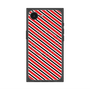 プレミアムスクエアケース with MagSafe［ Small Stripe - Red × Black ］
