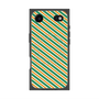 プレミアムスクエアケース with MagSafe［ Small Stripe - Green × Orange ］
