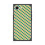 プレミアムスクエアケース with MagSafe［ Small Stripe - Green × Orange ］