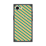 プレミアムスクエアケース with MagSafe［ Small Stripe - Green × Orange ］