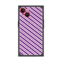プレミアムスクエアケース with MagSafe［ Small Stripe - Purple × Pink ］