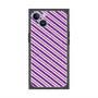 プレミアムスクエアケース with MagSafe［ Small Stripe - Purple × Pink ］