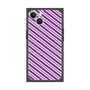プレミアムスクエアケース with MagSafe［ Small Stripe - Purple × Pink ］