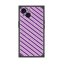 プレミアムスクエアケース with MagSafe［ Small Stripe - Purple × Pink ］