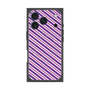 プレミアムスクエアケース with MagSafe［ Small Stripe - Purple × Pink ］