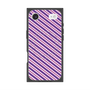 プレミアムスクエアケース with MagSafe［ Small Stripe - Purple × Pink ］
