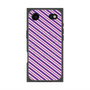 プレミアムスクエアケース with MagSafe［ Small Stripe - Purple × Pink ］
