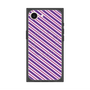 プレミアムスクエアケース with MagSafe［ Small Stripe - Purple × Pink ］
