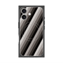 プレミアムスクエアケース with MagSafe［ Middle Stripe - Black ］