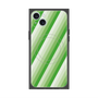 プレミアムスクエアケース with MagSafe［ Middle Stripe - Green ］