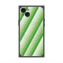 プレミアムスクエアケース with MagSafe［ Middle Stripe - Green ］