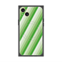 プレミアムスクエアケース with MagSafe［ Middle Stripe - Green ］