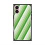 プレミアムスクエアケース with MagSafe［ Middle Stripe - Green ］