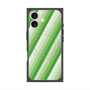 プレミアムスクエアケース with MagSafe［ Middle Stripe - Green ］