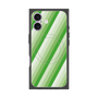 プレミアムスクエアケース with MagSafe［ Middle Stripe - Green ］