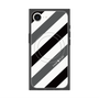 プレミアムスクエアケース with MagSafe［ Big Stripe - Black × Gray ］