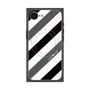 プレミアムスクエアケース with MagSafe［ Big Stripe - Black × Gray ］
