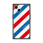 プレミアムスクエアケース with MagSafe［ Big Stripe - Red × Blue ］