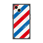 プレミアムスクエアケース with MagSafe［ Big Stripe - Red × Blue ］