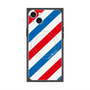 プレミアムスクエアケース with MagSafe［ Big Stripe - Red × Blue ］