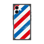 プレミアムスクエアケース with MagSafe［ Big Stripe - Red × Blue ］