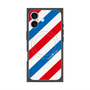 プレミアムスクエアケース with MagSafe［ Big Stripe - Red × Blue ］