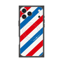 プレミアムスクエアケース with MagSafe［ Big Stripe - Red × Blue ］