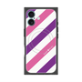 プレミアムスクエアケース with MagSafe［ Big Stripe - Purple × Pink ］