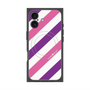 プレミアムスクエアケース with MagSafe［ Big Stripe - Purple × Pink ］