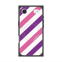 プレミアムスクエアケース with MagSafe［ Big Stripe - Purple × Pink ］