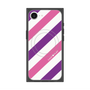 プレミアムスクエアケース with MagSafe［ Big Stripe - Purple × Pink ］