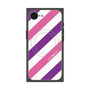 プレミアムスクエアケース with MagSafe［ Big Stripe - Purple × Pink ］