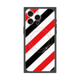 プレミアムスクエアケース with MagSafe［ Big Stripe - Red × Black ］