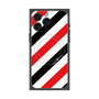 プレミアムスクエアケース with MagSafe［ Big Stripe - Red × Black ］