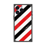 プレミアムスクエアケース with MagSafe［ Big Stripe - Red × Black ］