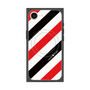 プレミアムスクエアケース with MagSafe［ Big Stripe - Red × Black ］