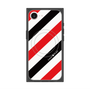 プレミアムスクエアケース with MagSafe［ Big Stripe - Red × Black ］